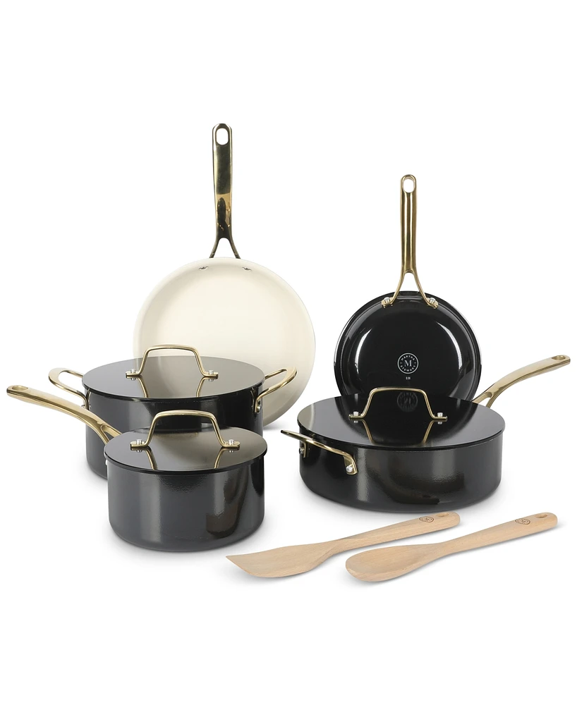 Martha Stewart Collection Premium Ceramic Nonstick Aluminum 10-Pc. Cookware Set, Exclusively at Macy's