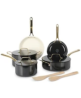 Martha Stewart Collection Premium Ceramic Nonstick Aluminum 10-Pc. Cookware Set, Created for Macy's