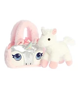 Aurora Small Glitter Unicorn Fancy Pals Fashionable Plush Toy White 8"