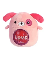 Aurora Mini Love Dog Lenticular Enchanting Plush Toy Pink 3.5"