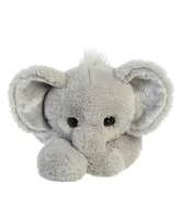 Aurora Medium Ed Elephant Flopsie Adorable Plush Toy Gray 12"