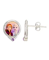 Disney Frozen Ii Anna and Elsa Sisters Stud Earrings