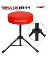 5 Core Drum Throne Padded Guitar Stool Height Adjustable Music Chair Ds 01 Red