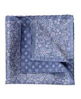 Elizabetta Men's Pascal - Double Sided Silk Pocket Square for Men