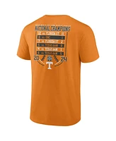 Fanatics Men's Tennessee Orange Tennessee Volunteers 2024 Ncaa Men's Baseball College World Series Champions Schedule T-Shirt