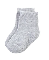 Touched by Nature Baby Girls Organic Cotton Socks with Non-Skid Gripper for Fall Resistance