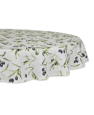 Design Imports Print Outdoor Tablecloth, 60 Round