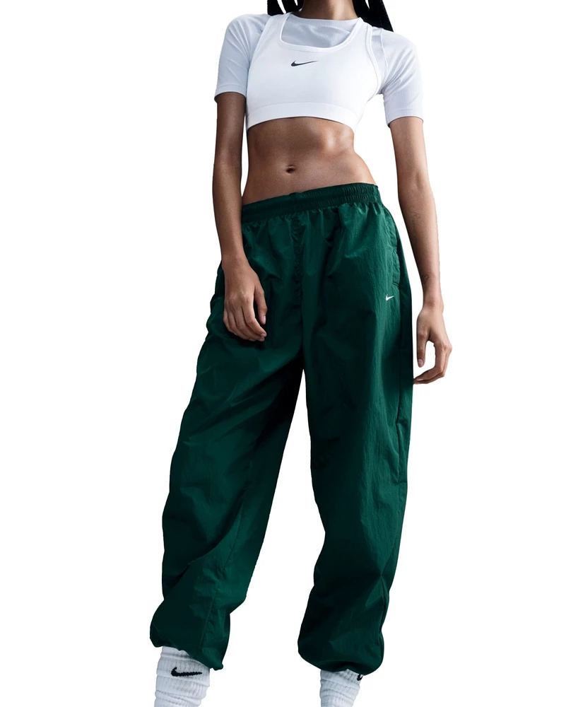 Nike Women's Sportswear Essential Mid-Rise Oversized Woven Jogger Pants