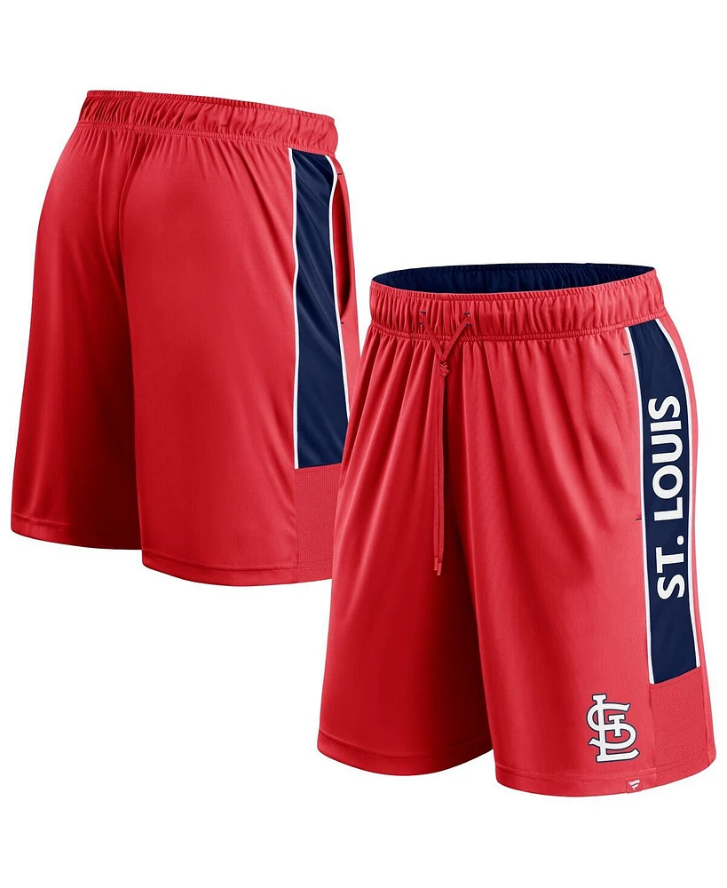 Fanatics Men's Red St. Louis Cardinals Win the Match Defender Shorts