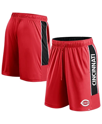 Fanatics Men's Red Cincinnati Reds Win the Match Defender Shorts