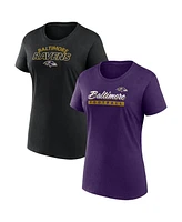 Fanatics Women's Baltimore Ravens Risk T-Shirt Combo Pack