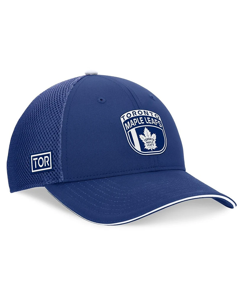 Fanatics Men's Blue Toronto Maple Leafs 2024 Nhl Draft on Stage Trucker Adjustable Hat