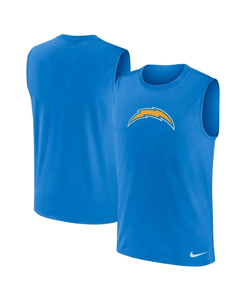 Nike Men's Powder Blue Los Angeles Chargers Blitz Legend Muscle Perform Tank Top