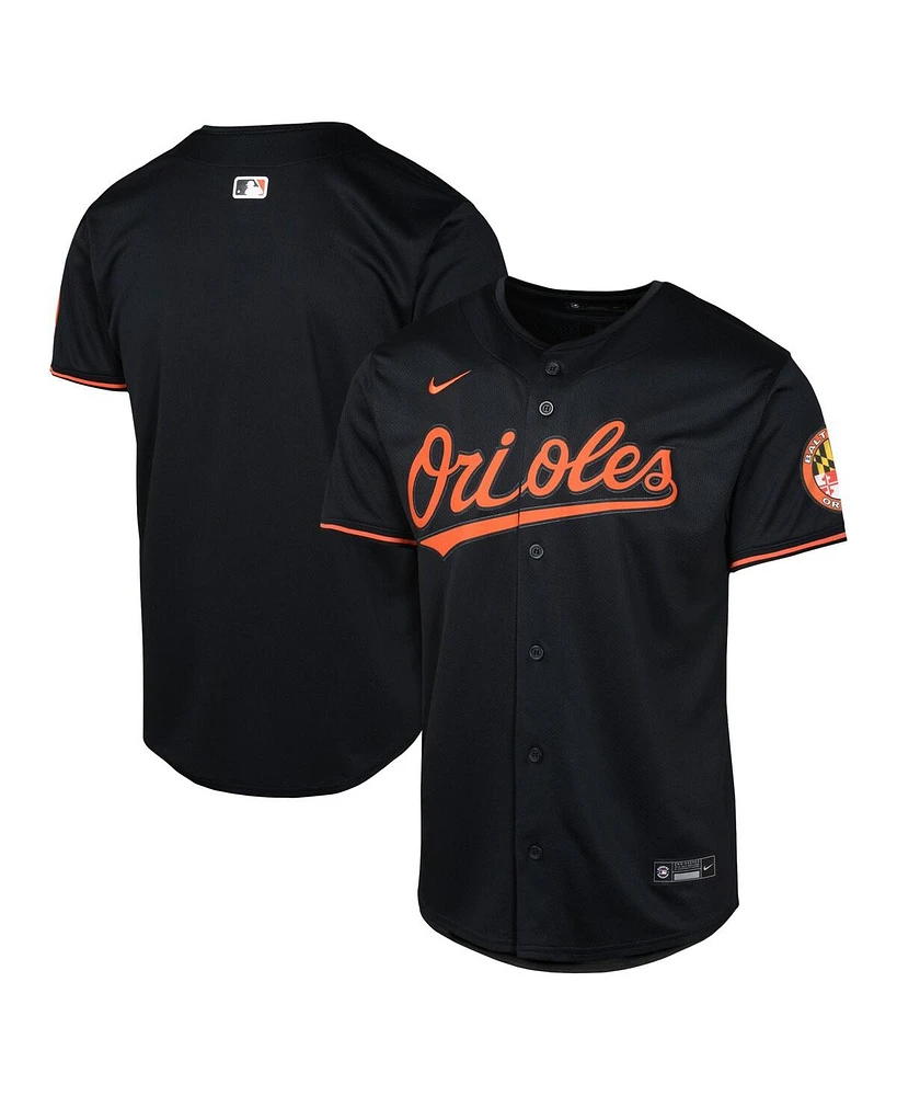 Nike Big Boys and Girls Black Baltimore Orioles Alternate Limited Jersey