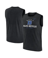 Nike Men's Black Duke Blue Devils Primetime Legend Lock Up Performance Muscle Tank Top