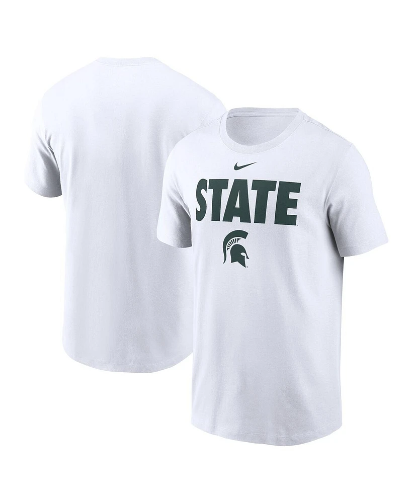 Nike Men's White Michigan State Spartans Local Ultimate Chant T-Shirt