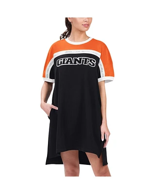 G-iii 4Her by Carl Banks Women's Black/Orange San Francisco Giants Circus Catch Sneaker Dress