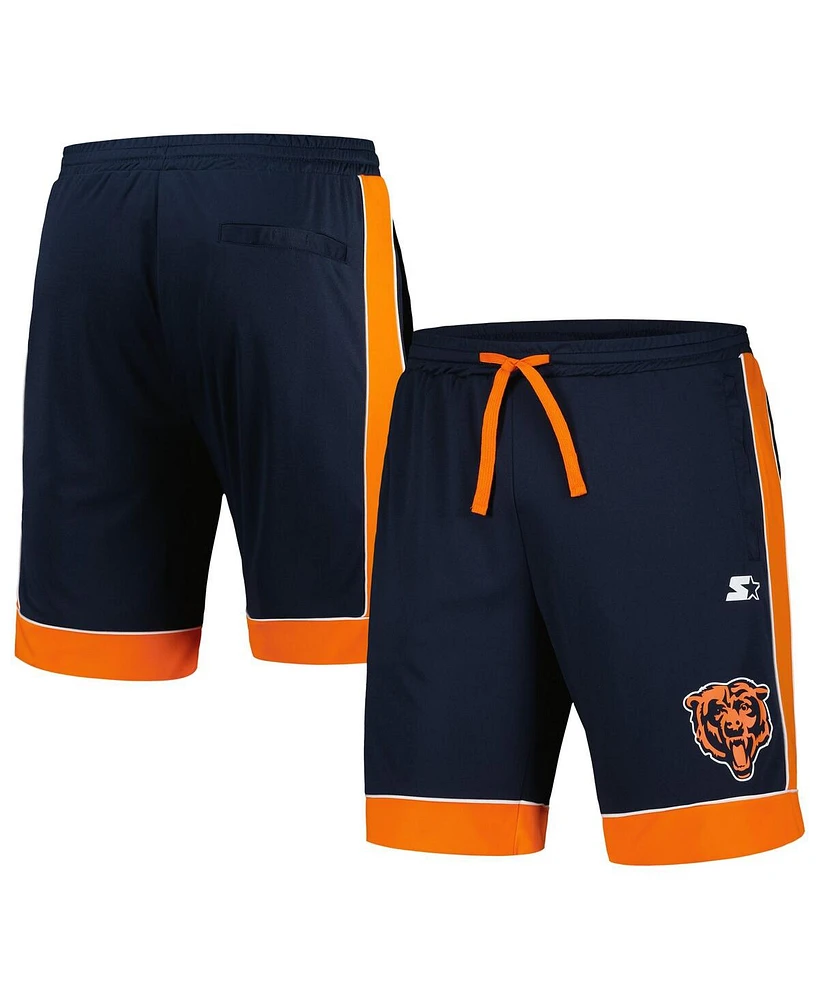 Starter Men's Navy/Orange Miami Dolphins Fan Favorite Fashion Shorts