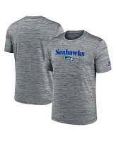 Nike Men's Gray Seattle Seahawks Velocity Alternate Logo Performance T-Shirt