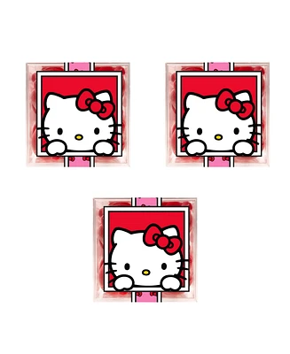 Sugarfina Hello Kitty Red Apple Gummies Candy Small Cubes, 3 Piece