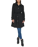 Tommy Hilfiger Women's Single-Breasted Belted Coat, Created for Macy's