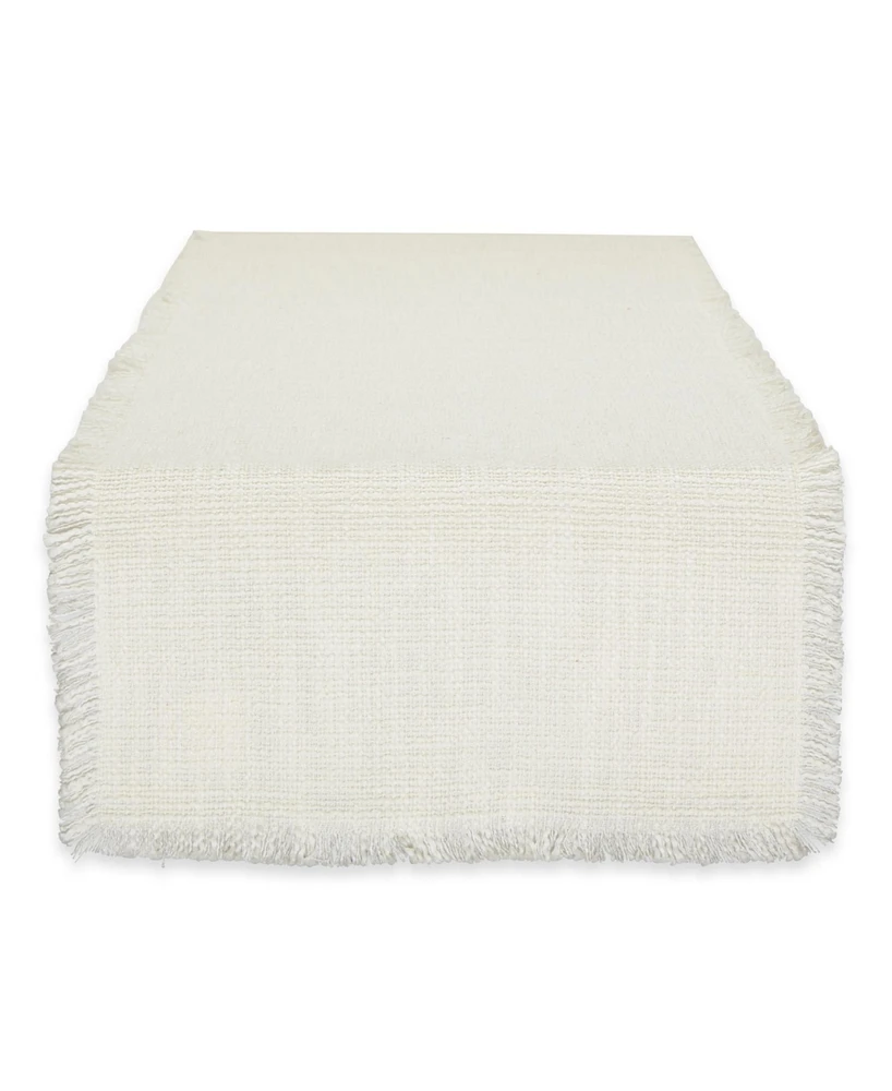 Design Imports Basket Fringe Table Runner, 14"x72 "