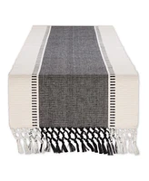 Design Imports Dobby Stripe Ribbed Table Runner, 13"x108 "