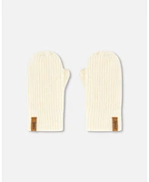 Deux par Girl Knitted Mittens Off White - Toddler|Child