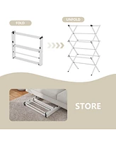 Givimo White Folding Metal Drying Rack