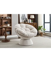 Simplie Fun Oversized Swivel Accent Chair, 360 Swivel Barrel Chair