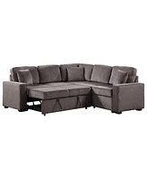 Streamdale Furniture L-Shaped Sectional Sofa with Pull Out Sleeper Modern Comfort for Every Home