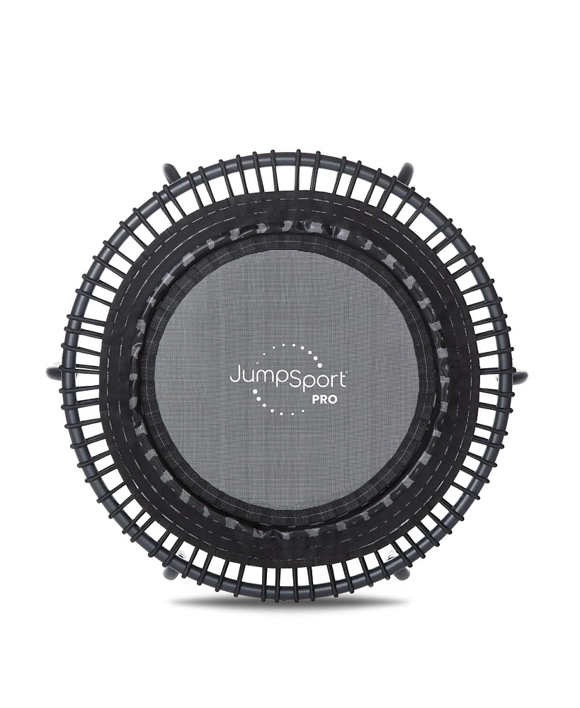 JumpSport 350 Pro Indoor Lightweight 39" Round Fitness Trampoline with 4 Videos