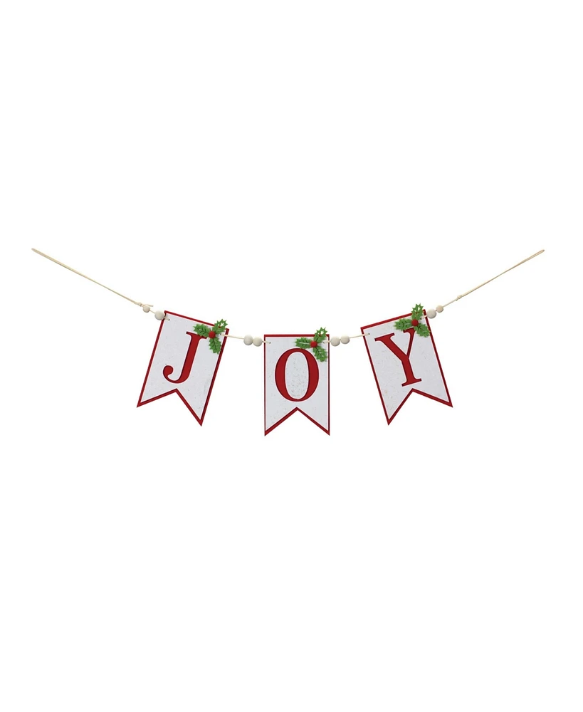 Slickblue 21" Joy Holiday Banner Garland