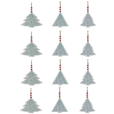 Slickblue Set of 12 Tree Ornaments for Festive Holiday Decor