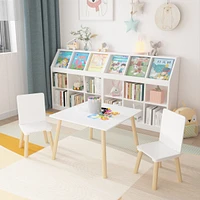 Streamdale Furniture Sturdy Kids Table and Chairs Set in White