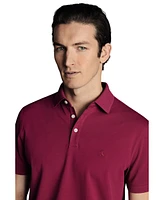 Charles Tyrwhitt Men's Solid Short Sleeve Cotton Pique Polo