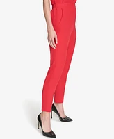 Halston Women's Mid-Rise Skinny-Leg Ankle Pants