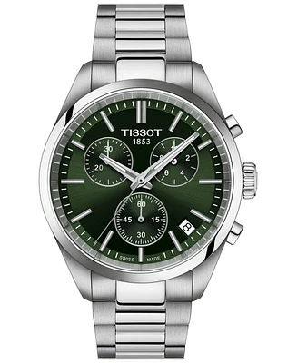 Tissot Men's Swiss Chronograph Pr 100 Stainless Steel Bracelet Watch 40mm