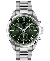 Tissot Men's Swiss Chronograph Pr 100 Stainless Steel Bracelet Watch 40mm