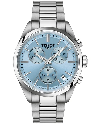 Tissot Men's Swiss Chronograph Pr 100 Stainless Steel Bracelet Watch 40mm