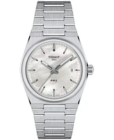 Tissot Women's Swiss Prx Stainless Steel Bracelet Watch 35mm