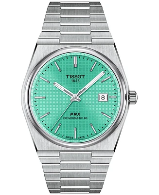 Tissot Men's Swiss Automatic Prx Powermatic 80 Stainless Steel Bracelet Watch 40mm