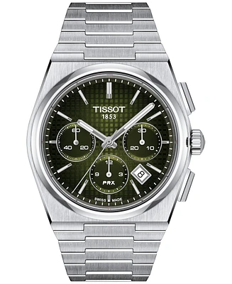 Tissot Men's Swiss Automatic Chronograph Prx Stainless Steel Bracelet Watch 42mm