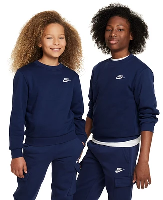 Nike Big Kids Sportswear Club Fleece Classic-Fit Sweatshirt