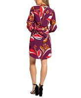 Sam Edelman Women's Printed Long-Sleeve Shirtdress