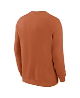 Nike Men's Burnt Orange Texas Longhorns Primetime Evergreen Fleece Pullover Sweatshirt