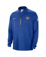 Nike Men's Blue New York Knicks 2024/25 Courtside Performance Half-Zip Top