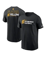 Nike Men's Black Pittsburgh Steelers Outline T-Shirt