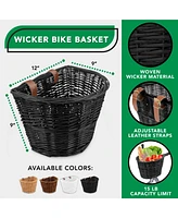 ProsourceFit ProSource Nantucket Bike Basket, Brown