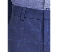 Hugo by Boss Men's Modern-Fit Windowpane Check Suit Pants